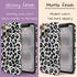 Custom Initials Candy Leopard iPhone Case